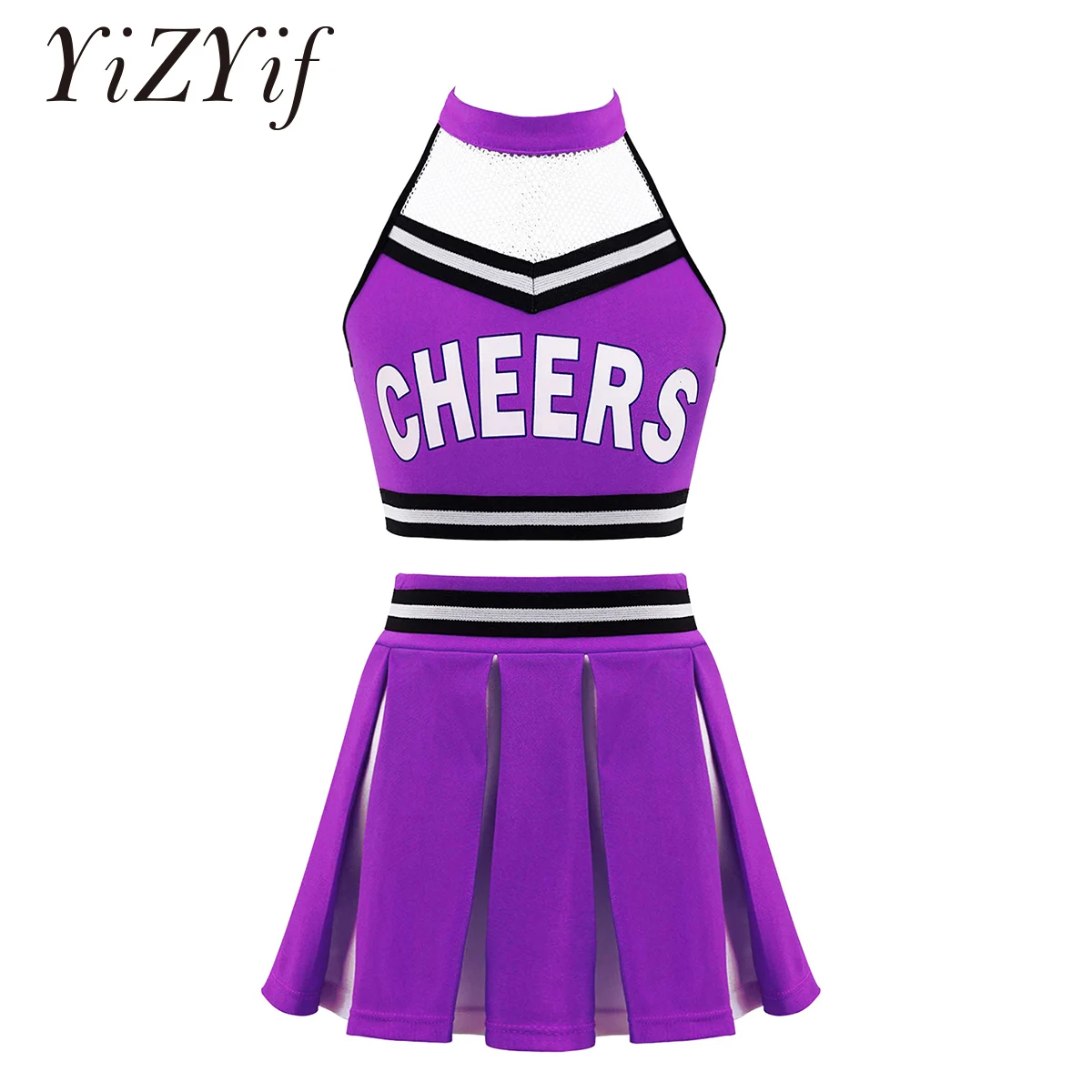 Детский костюм чарлидинга для девочек комплект школы карнавала вечевечерние НКИ