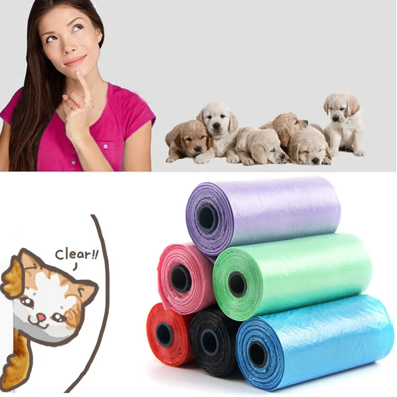 Рулон/20 шт отходов открытый мешок для сбора мусора от домашних животных 1 рулон/20