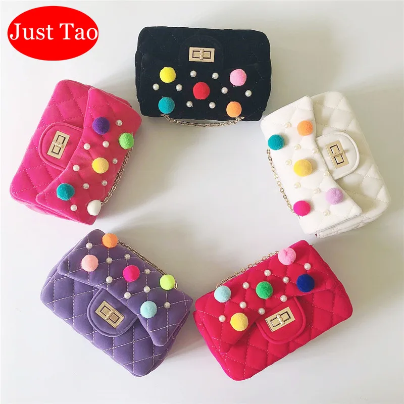 DHL Free Shipping! Just Tao Children's Fashion cotton messenger bags Little toddlers Purse Preschool girls wallets Bags JTD044