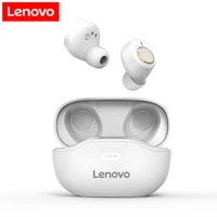 lenovo x18 tws wireless earphone bluetooth 5 0 dual stereo bass 350mah hifi music with mic for android ios smartphone