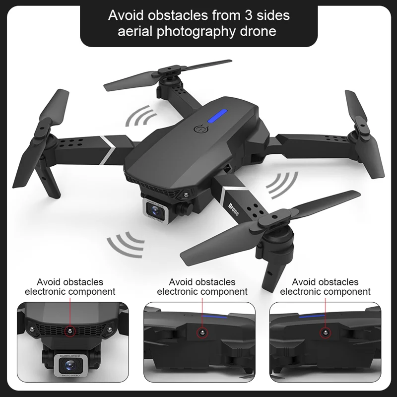 RC Quadcopter Profissional Obstacle Avoidance Drone Dual Camera 1080P 4K Fixed Height Mini Dron Helicopter Toy