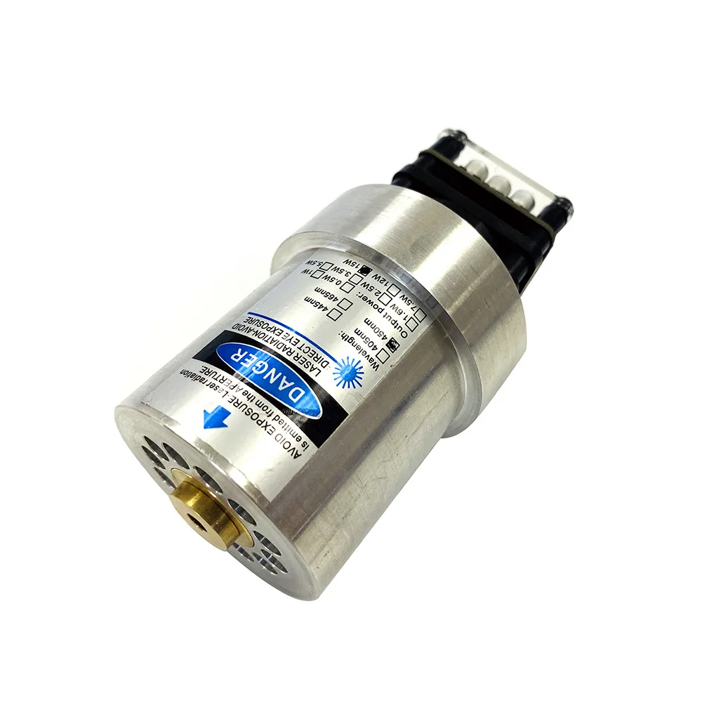 Новый цилиндрический лазерный модуль 15 Вт с фиксированным фокусом 52 мм может