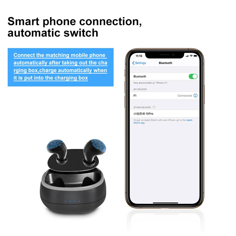 TWS-наушники Lanado с сенсорным управлением и поддержкой Bluetooth 2020 | Компьютеры офис