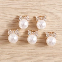 10pcs 1722mm cute crystal bowknot charms for jewelry making drop earrings pendants necklaces diy women jewelry accessories