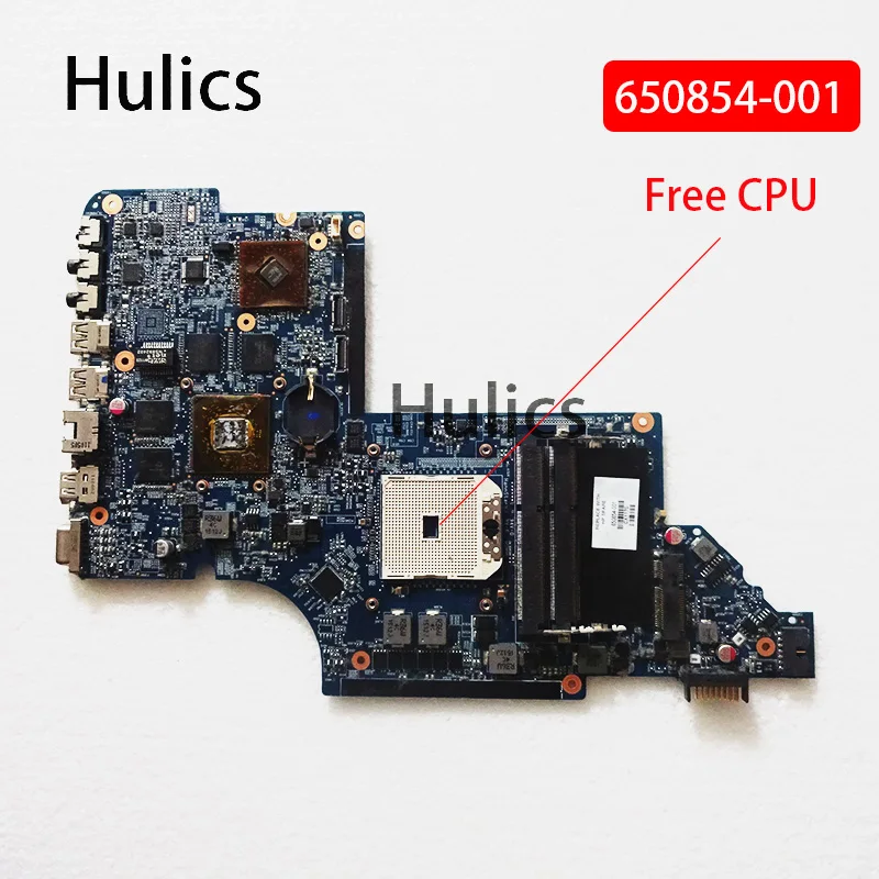 Hulics оригинальный 650854-001 материнская плата для ноутбука HP Pavilion DV6 DV6-6000 Материнская