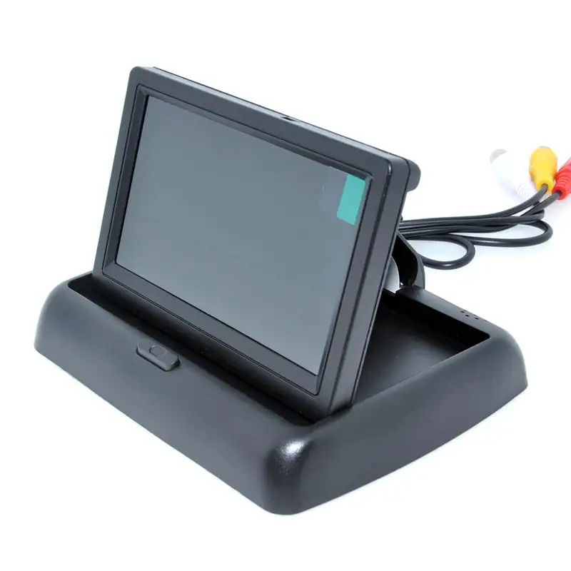 2017 Brand New 2CH Video 4.3 " Foldable TFT LCD Color ccd CCD Car Rear View Camera Rearview Mirror Monitor | Автомобили и
