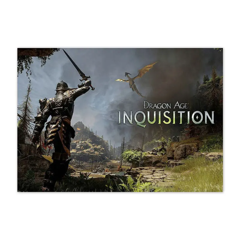 

Dragon Age 3 Inquisition RPG Game Anime Poster Thedas Canvas Painting Home Coffee House Bar Bedroom Decoration Wall Art Pictures