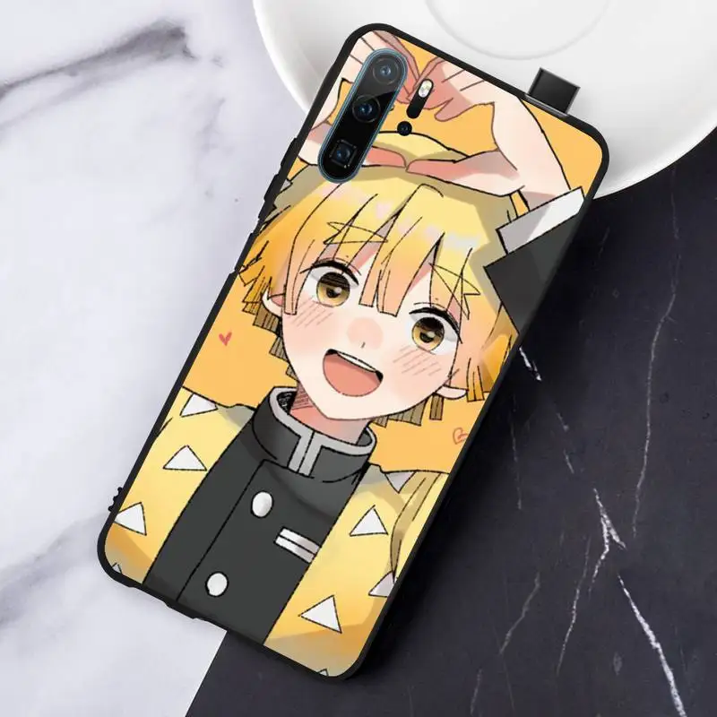 

Anime Zenitsu Demon Slayer Phone Case For Huawei honor Mate P 10 20 30 40 Pro 10i 9 10 20 8 x Lite