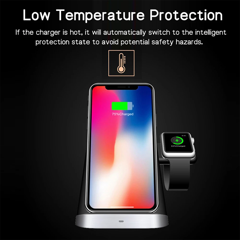 3 в 1 для Apple Watch Магнитная быстрая QI Беспроводная зарядка мобильных 8 Plus X XS S9 S8 S7 док