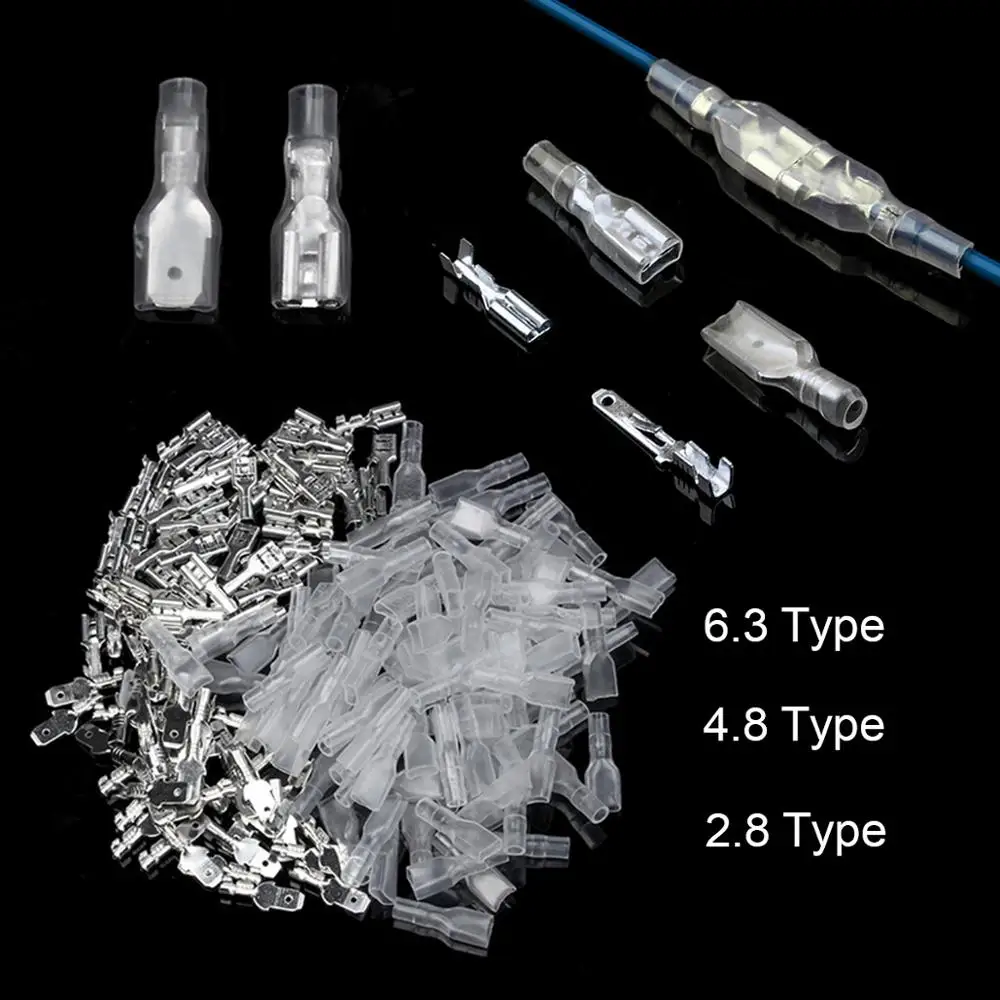 100 шт./50 пар штекерных/гнездовых электрических проводов коннектор 2 8/4 8/6 3 мм