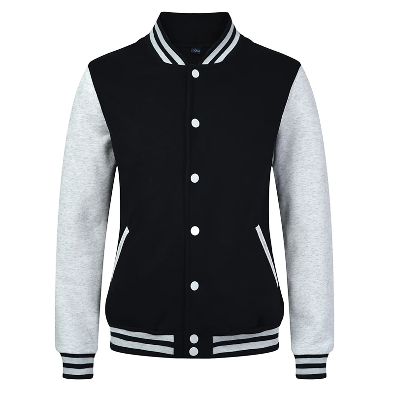 

600gFleece Plush Autumn Winter Fashion Baseball Suit Multicolor Sports Casual Wear Cotton Baseball Jacket Outdoor Sports Sweater
