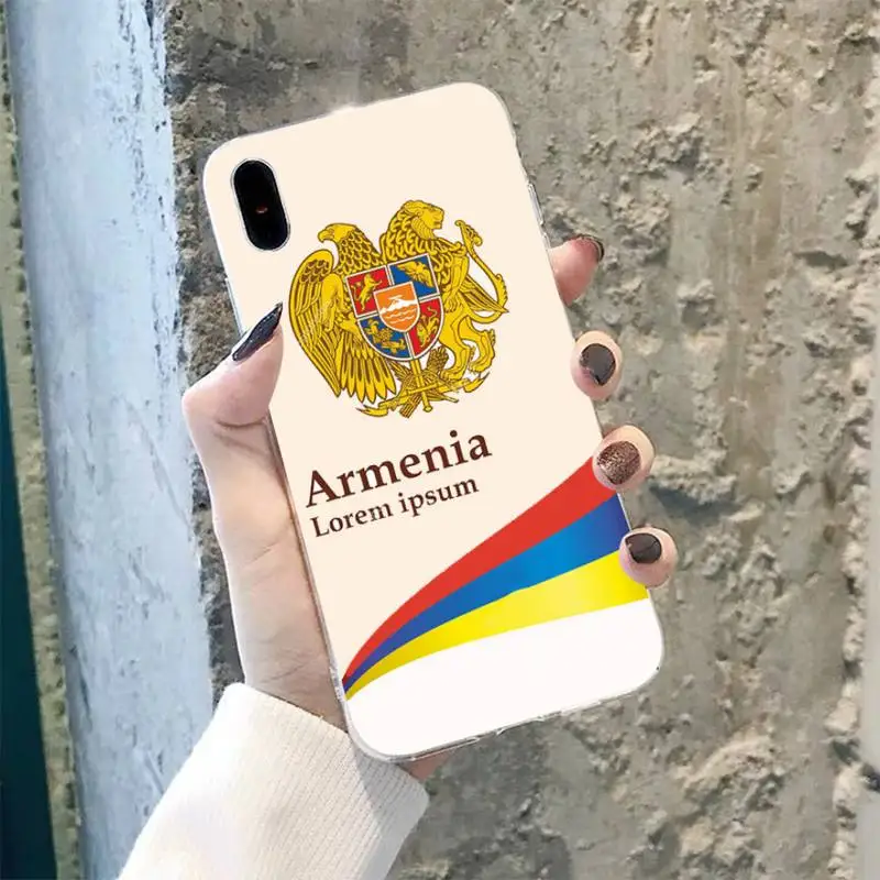 TOPLBPCS Armenia Armenians Flag мягкий чехол для телефона iPhone 8 7 6 6S Plus X 5S SE 2020 XR 11 pro XS MAX |