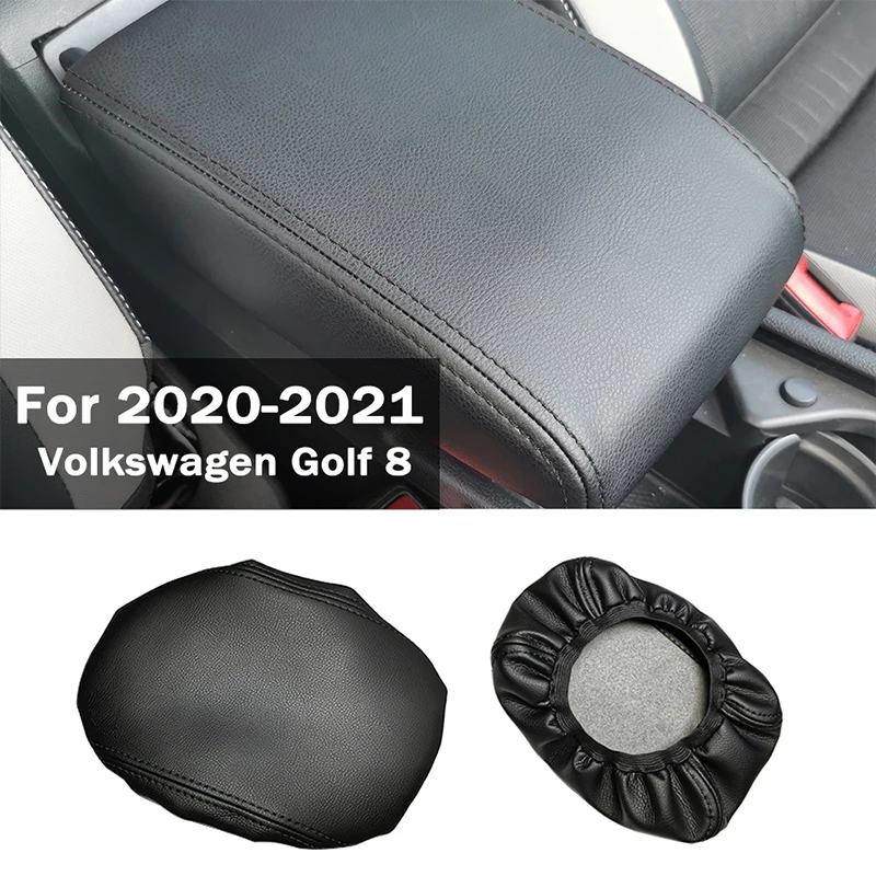 

PU Console Central Armrest Soft Pad For VW Volkswagen GOLF 8 GOLF8 2020-2021 Cushion Car Seat Box Mat Protective Tool