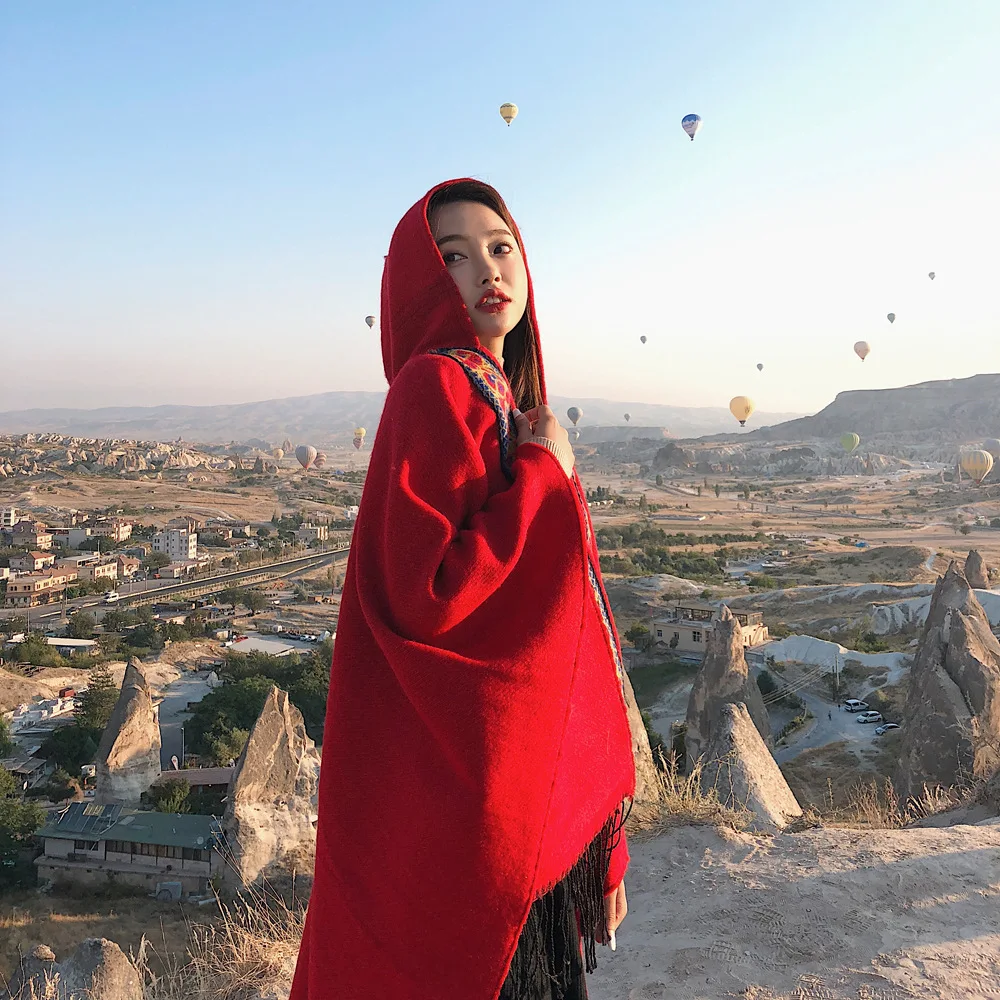 Турецкий Национальный Стиль платок женский искусственный мех теплая куртка с