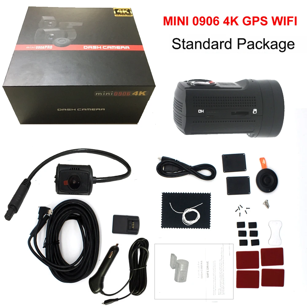 Видеорегистратор Conkim Mini 0906 4K 1080P Full HD GPS дюйма Wi Fi|Видеорегистраторы| |