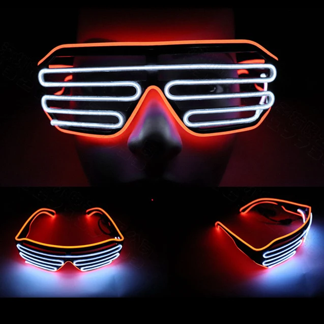 Светящиеся очки на батарейках для вечевечерние бара танцев мужчин и женщин