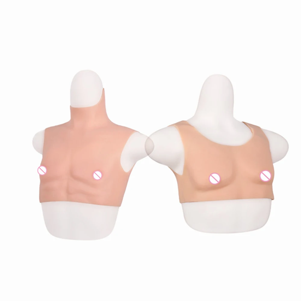Искусственные Силиконовые мускулы реалистичные поддельные мышцы груди для