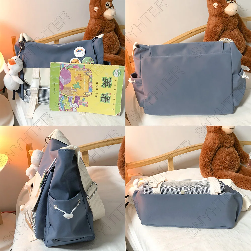 

Fashion Cute Girl Tote Bag Mesh Drawstring Lady Crossbody Waterproof Handbag Kawaii Female Backpack Messenger Women Shoulder Bag