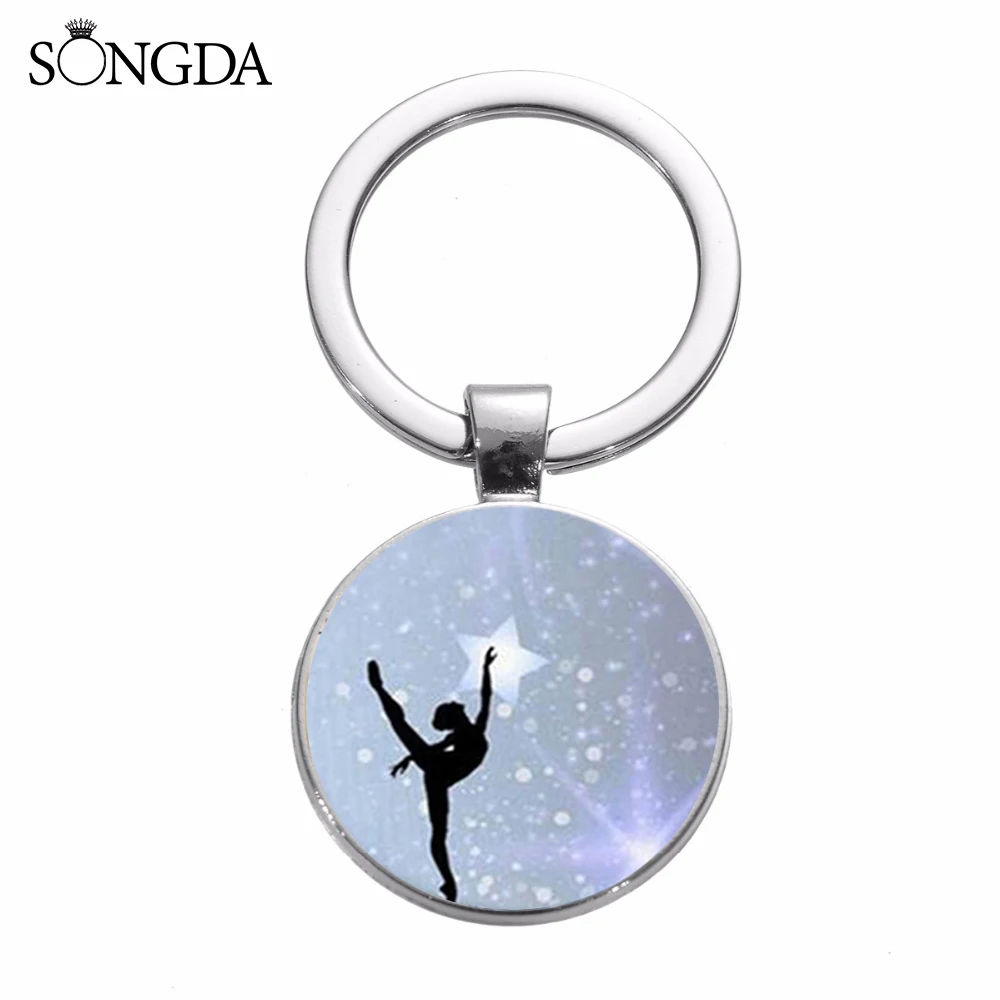 2019 классический элегантный балетный брелок для ключей с изображением танцующей