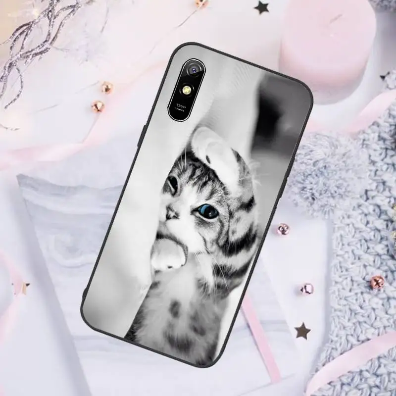 

Funny Kitten Cat Phone Case For Xiaomi Mi Redmi Note 7 8 9 pro 8T 9T 9S 9A 10 Lite pro
