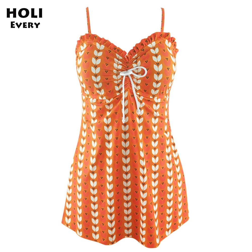 Купальник танкини большого размера женское платье для плавания купальник