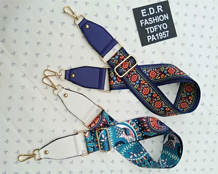 Нейлоновый Радужный ремешок для сумочки широкий сумки на плечо сменный