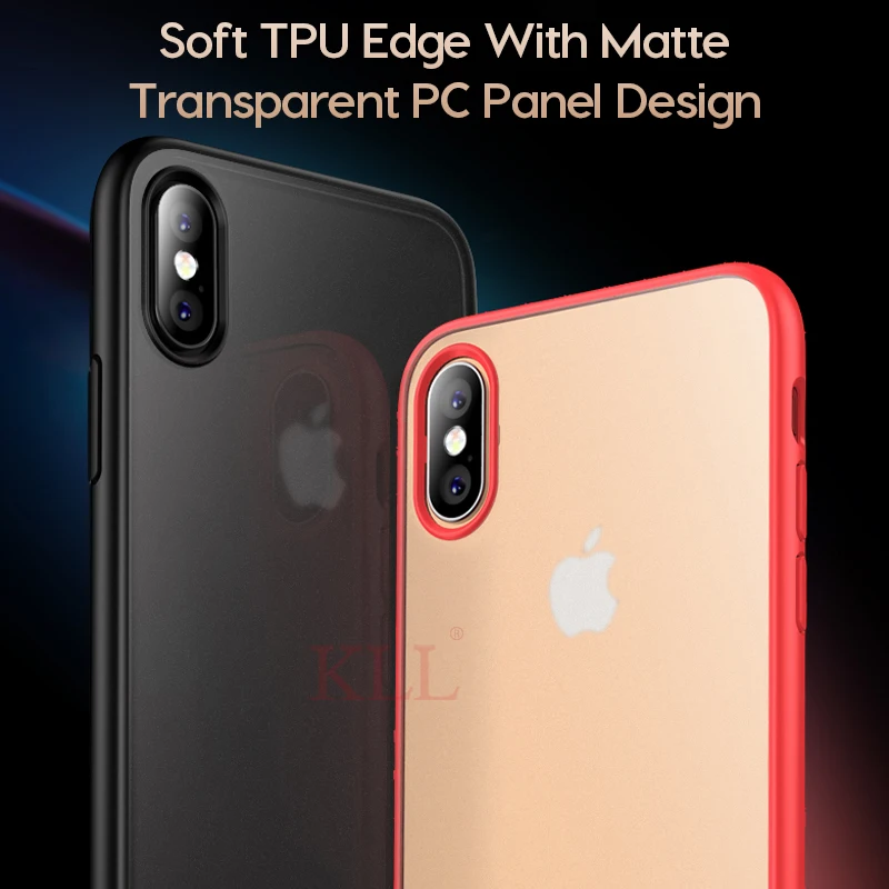 Matte Transparent Case for iPhone 11 Pro XR X XS Max Thin Soft TPU Edge Silicone 6 6s 7 8 Plus Protective Shell |