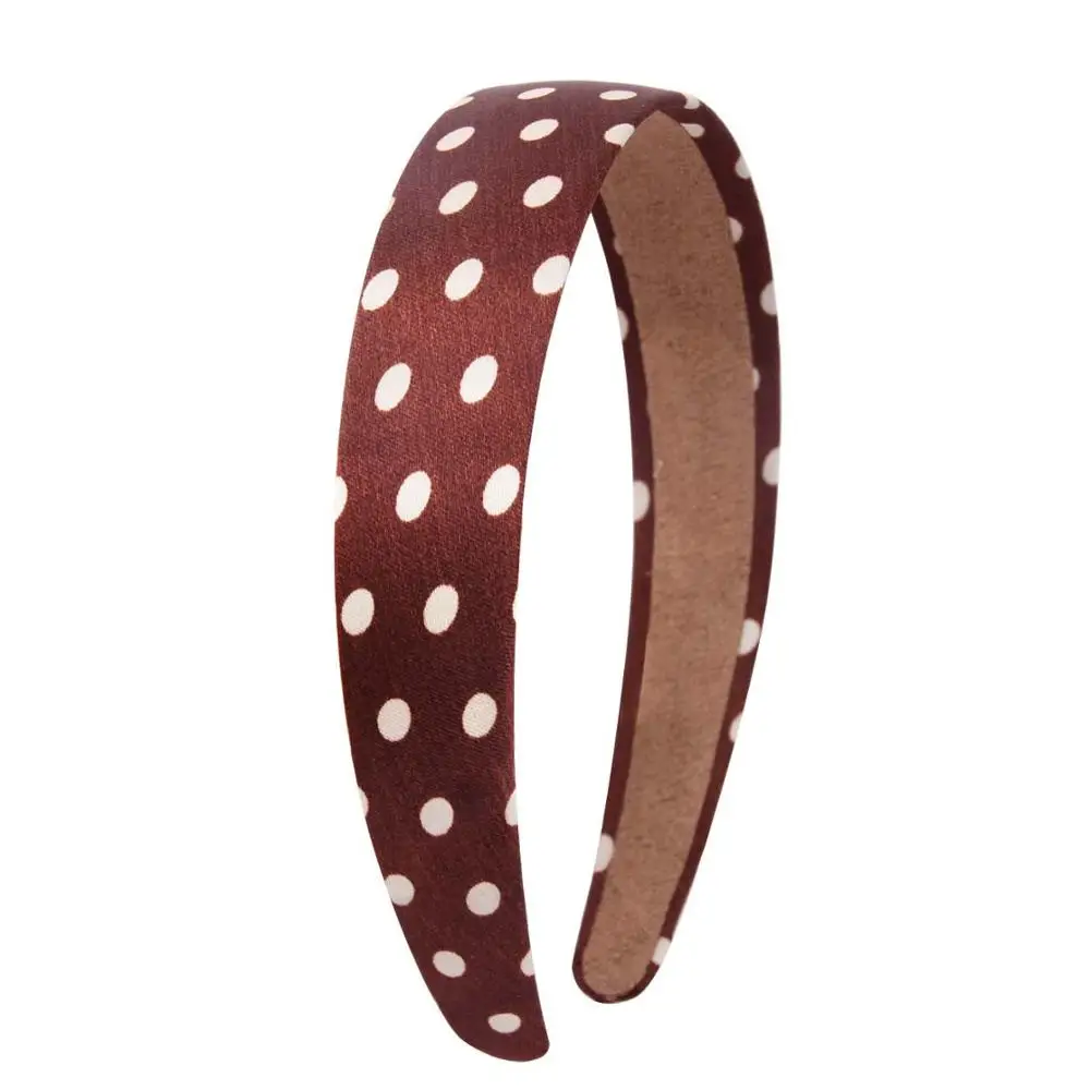 

Elegant Polka Dot Wide Plastic Headband Elastic Hair Bands For Women Girls Hair Hoop Turban Hair Accessories