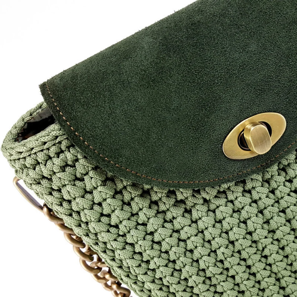

7PCS Handmade Handbag Shoulder Strap Woven Bag Set Leather Bag Bottoms With Hardware Accessories