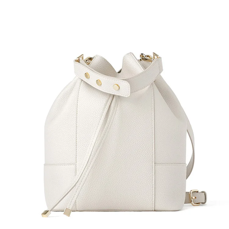 

Women's bag new simple bucket bag bundle female slung handbag fashion Joker soft leather bag