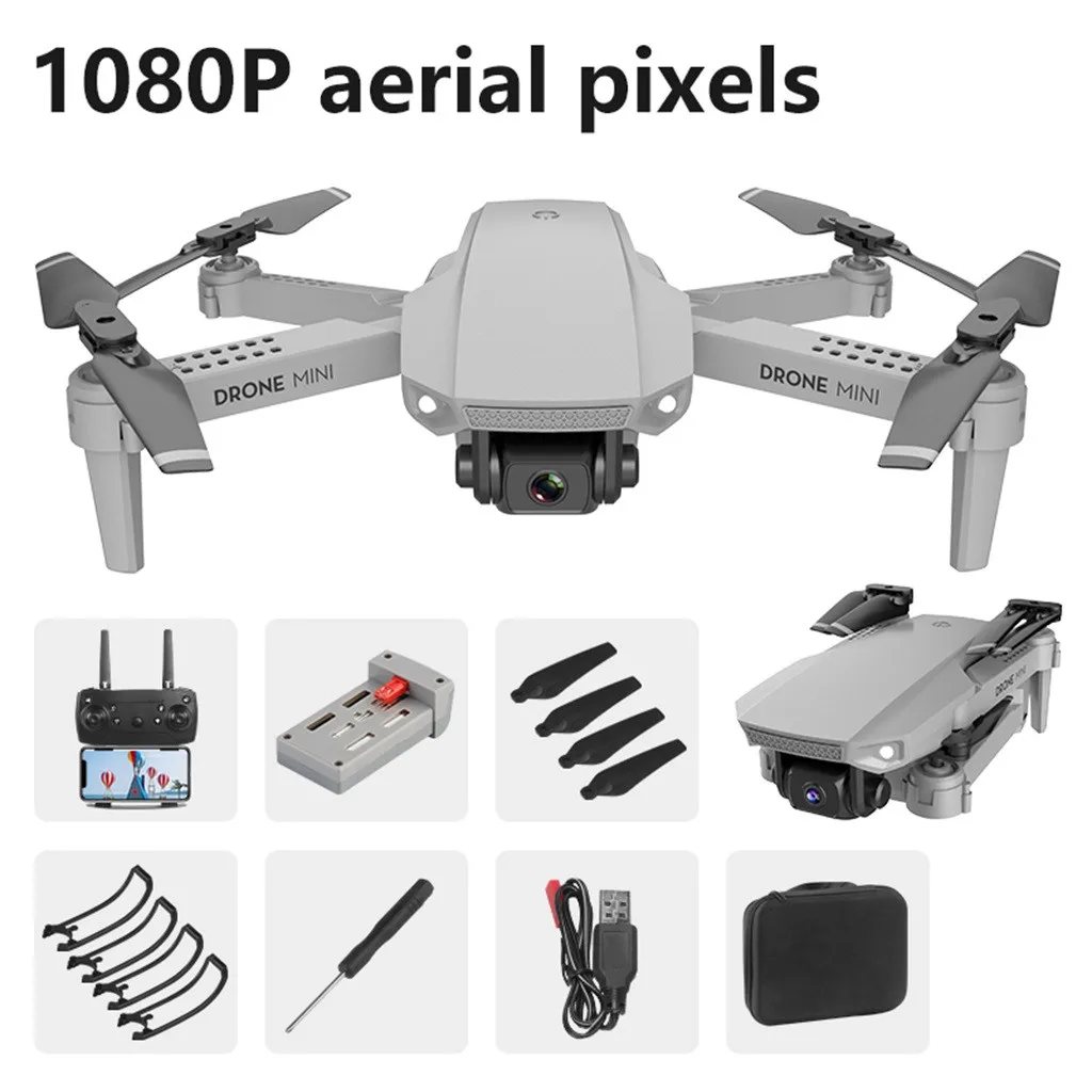 Дрон мини E88 1080P HD камера Wi Fi FPV Складная Высота удерживающий RC Квадрокоптер