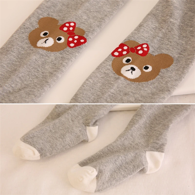 

Children Girls Tights Spring Autumn Girl Pantyhose Cotton Knitted Cute Bear Thicken Girls Stocking Tights for Girls 3-12 Years