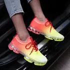 Кроссовки мужскиеженские прогулочные, дышащие сетчатые, с воздушной подушкой, Вулканизированная удобная обувь, разные цвета, 2021