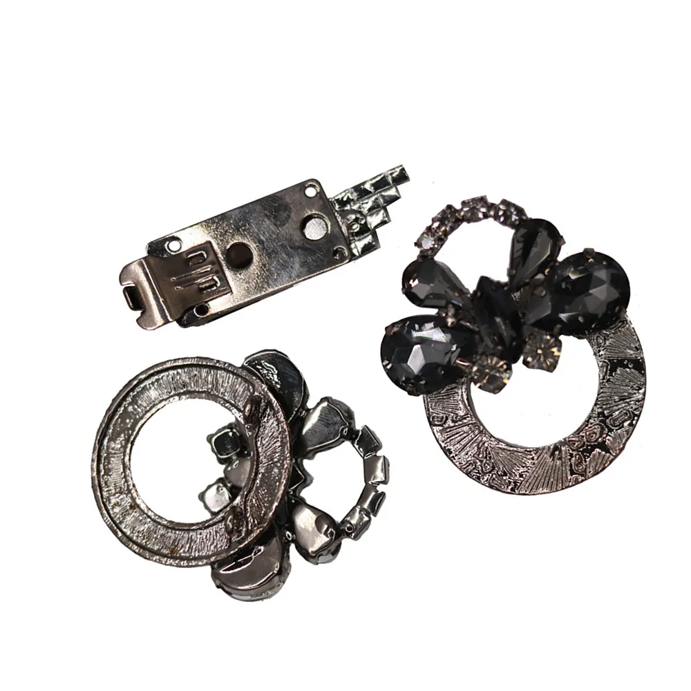 Хорошее качество 86 мм металлические стразы кнопка с свитер украшение пальто