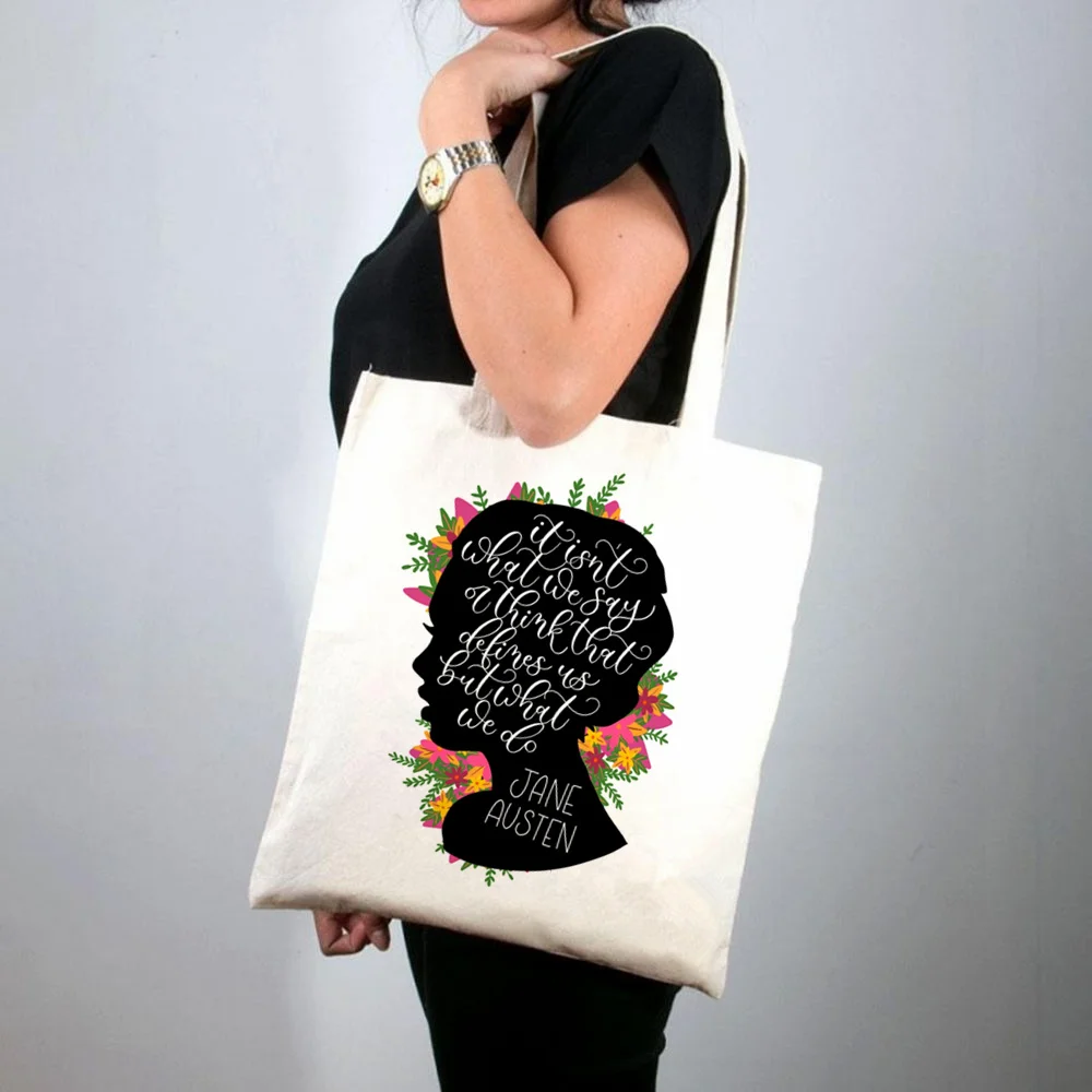 

2021 Shopper I smell children Printed Tote Bag women Harajuku shopper handbag girl Shoulder shopping bag Lady Canvas Bag