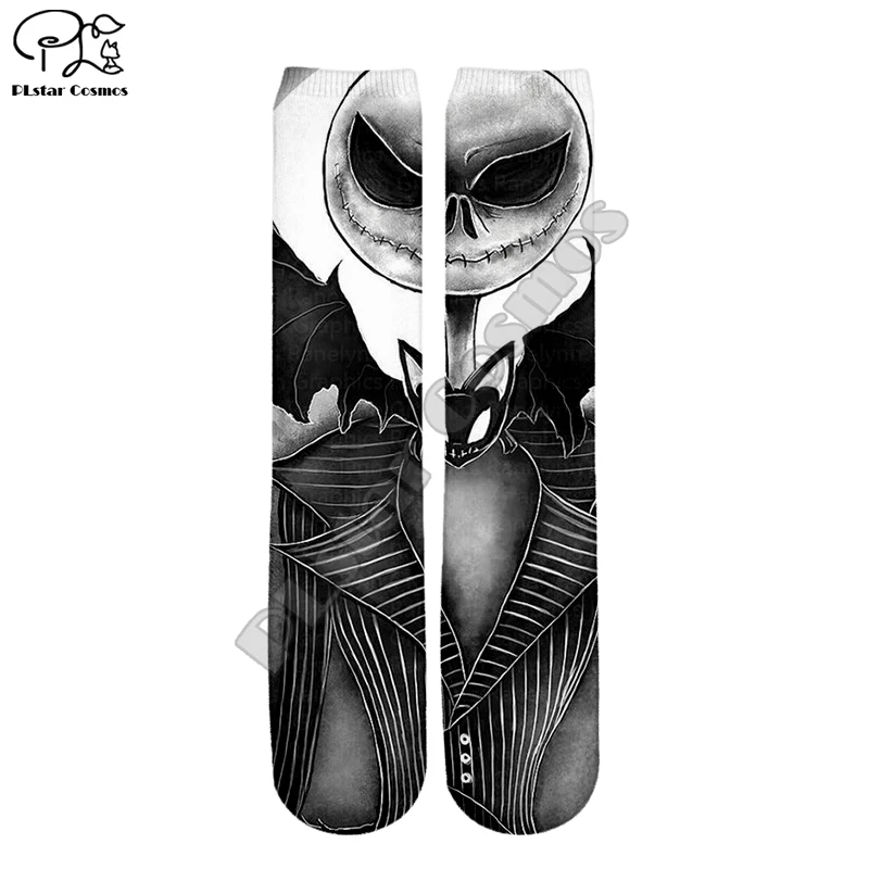

PLstar Cosmos Halloween Horror Popular Funny Unisex New Fashion casual 3DPrint Women/men/boy/girl Warm Cotton Ankle Socks type-2