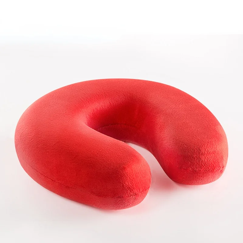 Slow Rebound Memory Cotton U-shaped Pillow Aircraft Travel Cervical Neck Protection Core | Дом и сад