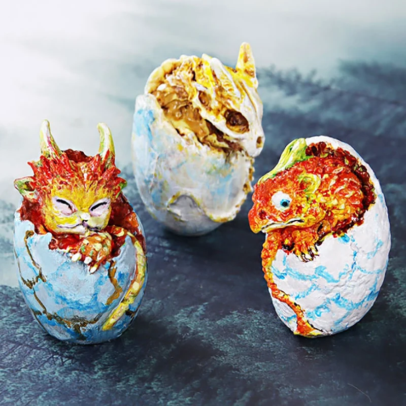 Силиконовая форма в виде 3D дракона и яйца ювелирные изделия из смолы сделай сам