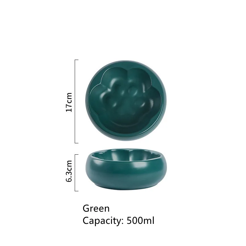 

Cute Cat Bowls and Drinkers Ceramic Pet Feeding Food Water Feeder Dish Things Goods Dog Pet Storage Accessories Supplies