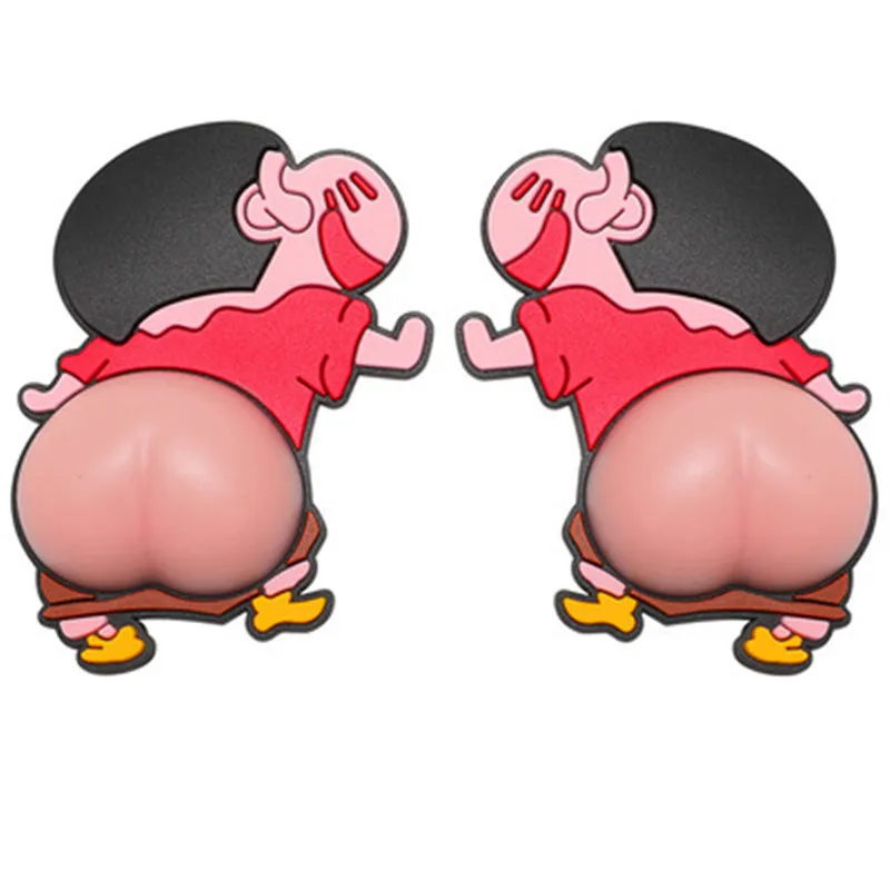 Аниме Crayon Shin Chan Забавный Дораэмон силиконовые ягодицы бампер 3D наклейка милые