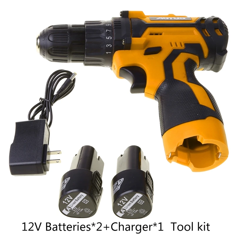 

B9HA 12V Electric Screwdriver Wireless Power Driver Rechargeable Lithium-Ion Battery