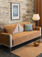 waterproof sofa cover solid color non slip sofa cushion custom corner sofa slipcover 1234 seater leather sofa sofacover