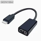 4K * 2K типа C на HDMI совместимых переходник с внутренней резьбой конвертер USB-C кабель для Samsung S8 Huawei Macbook Mate10 P20