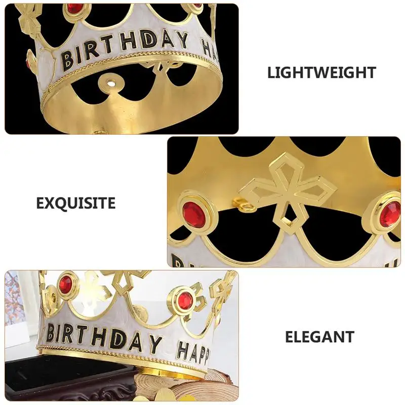 

1 Pc of Crown Decor Birthday Crown Birthday Crown Headdress Crown Headband for Children
