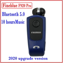 Fineblue F920 Pro Mini Wireless Retractable Portable Bluetooth Headset Calls Remind Vibration Wear Clip Sports Running Earphone