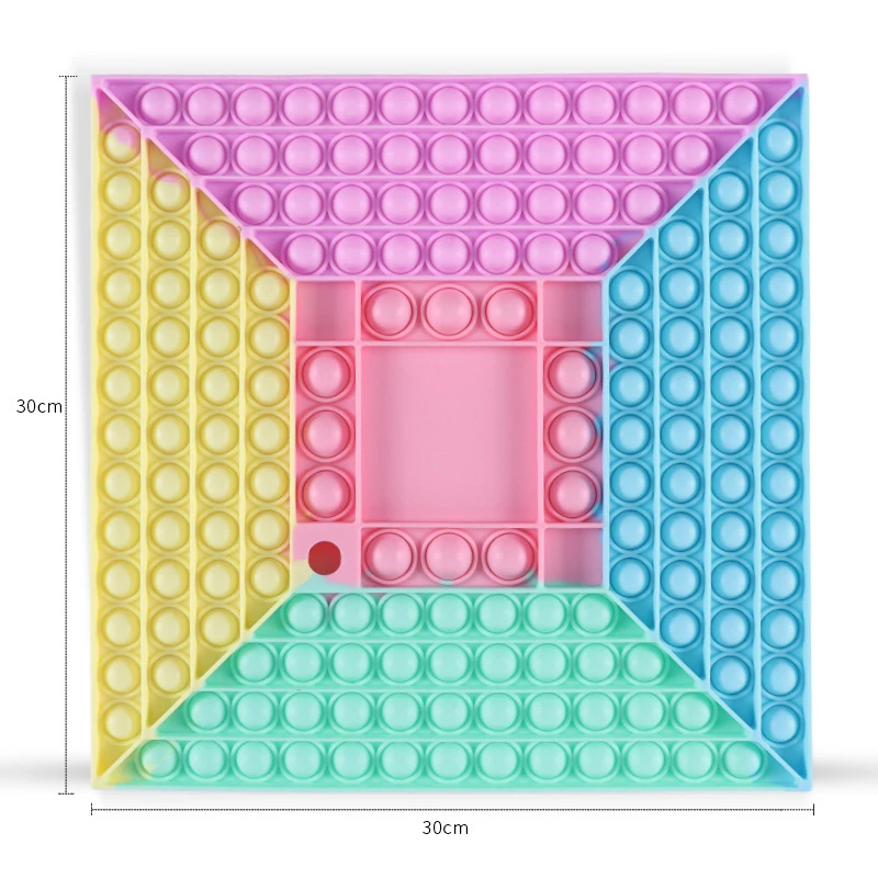 

30cm Super Big Size Dinosaur Push Bubble Toys Autism Squishy Stress Reliever Toys Adult Kid Fidget Family Table Board Games Toys