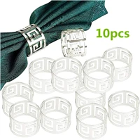 10pcslot shseja restaurant western napkin ring hollow napkin ring wedding party table decoration supplies