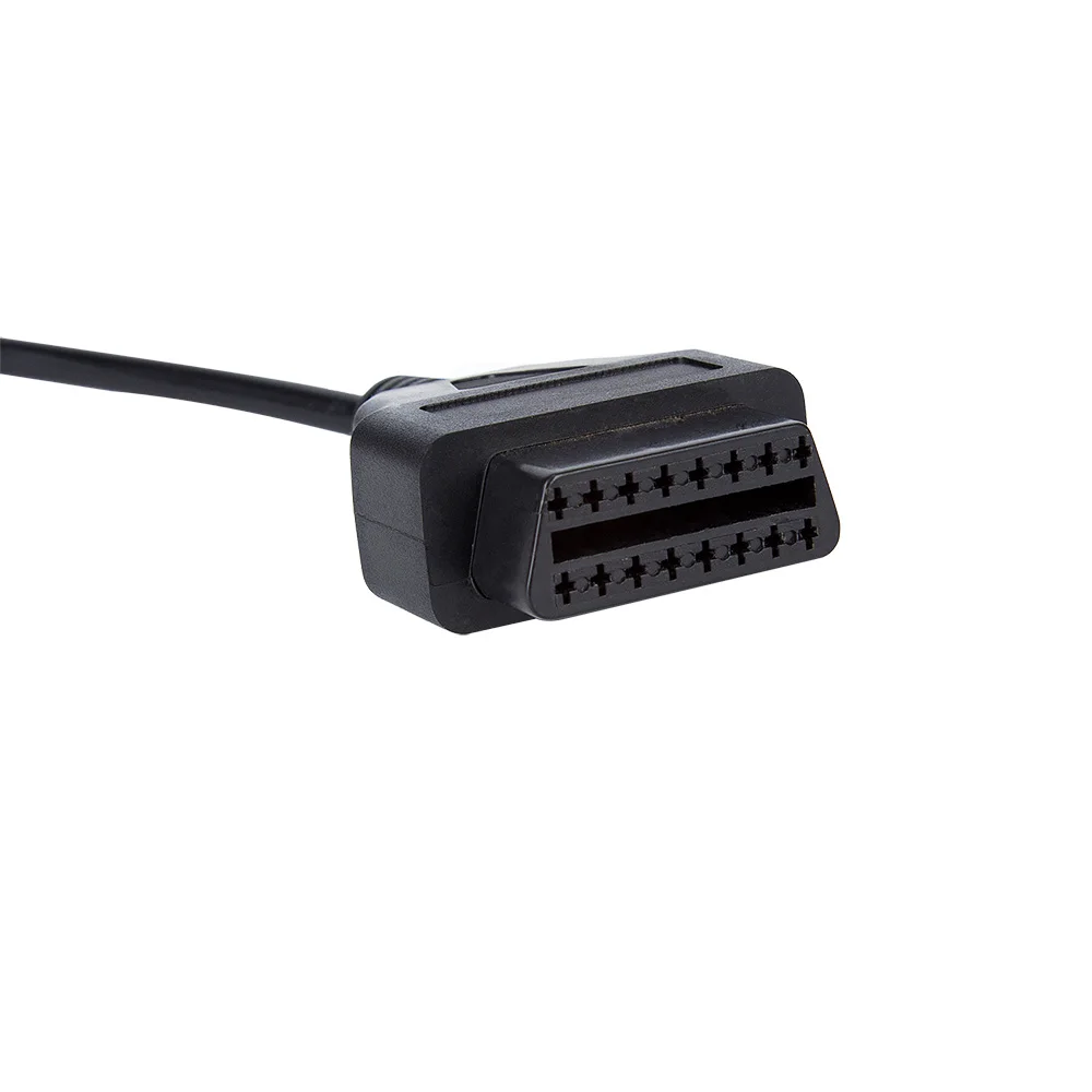 Кабель источника питания OBDII OBD2 16 контактный разъем Мама для автомобильного