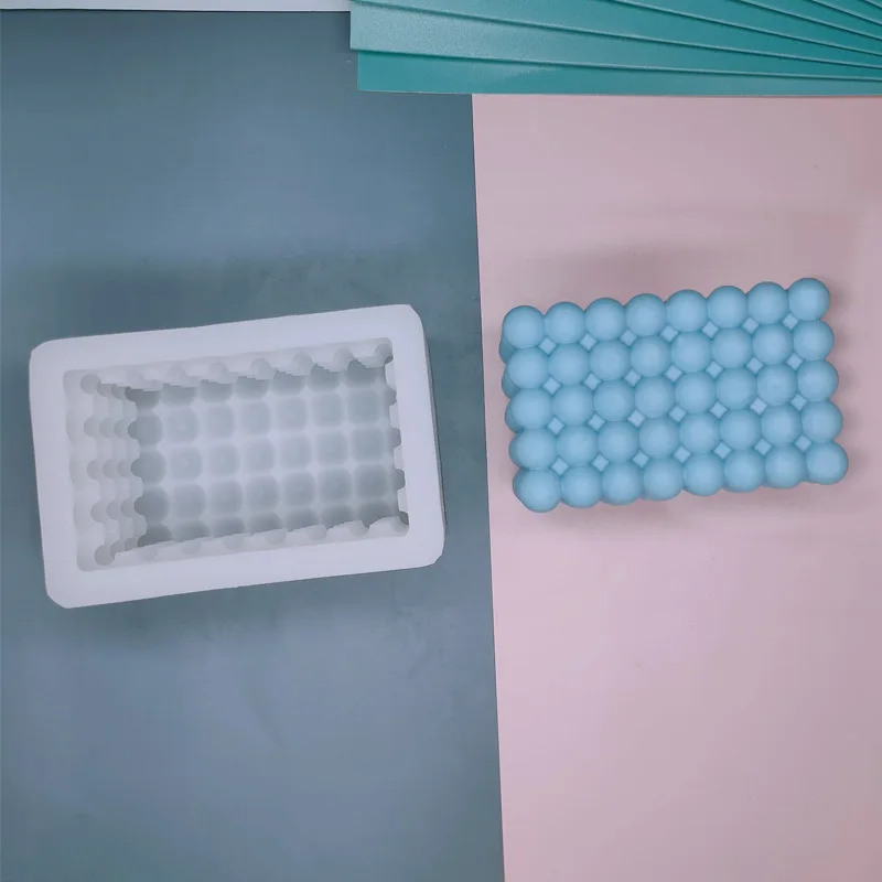Силиконовая форма для свечей изготовления больших пузырей бетонная круглая