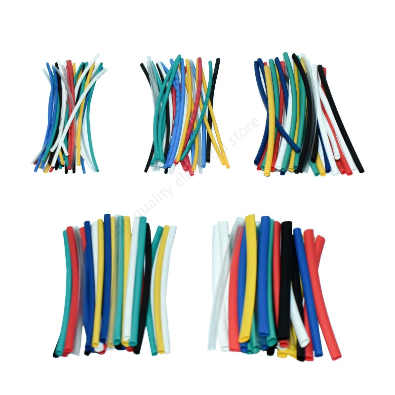 

140pcs Car Electrical Cable Tube kits Heat Shrink Tube Tubing Wrap Sleeve Assorted 7color Mixed Color Tubing Sleeving Wrap Wire